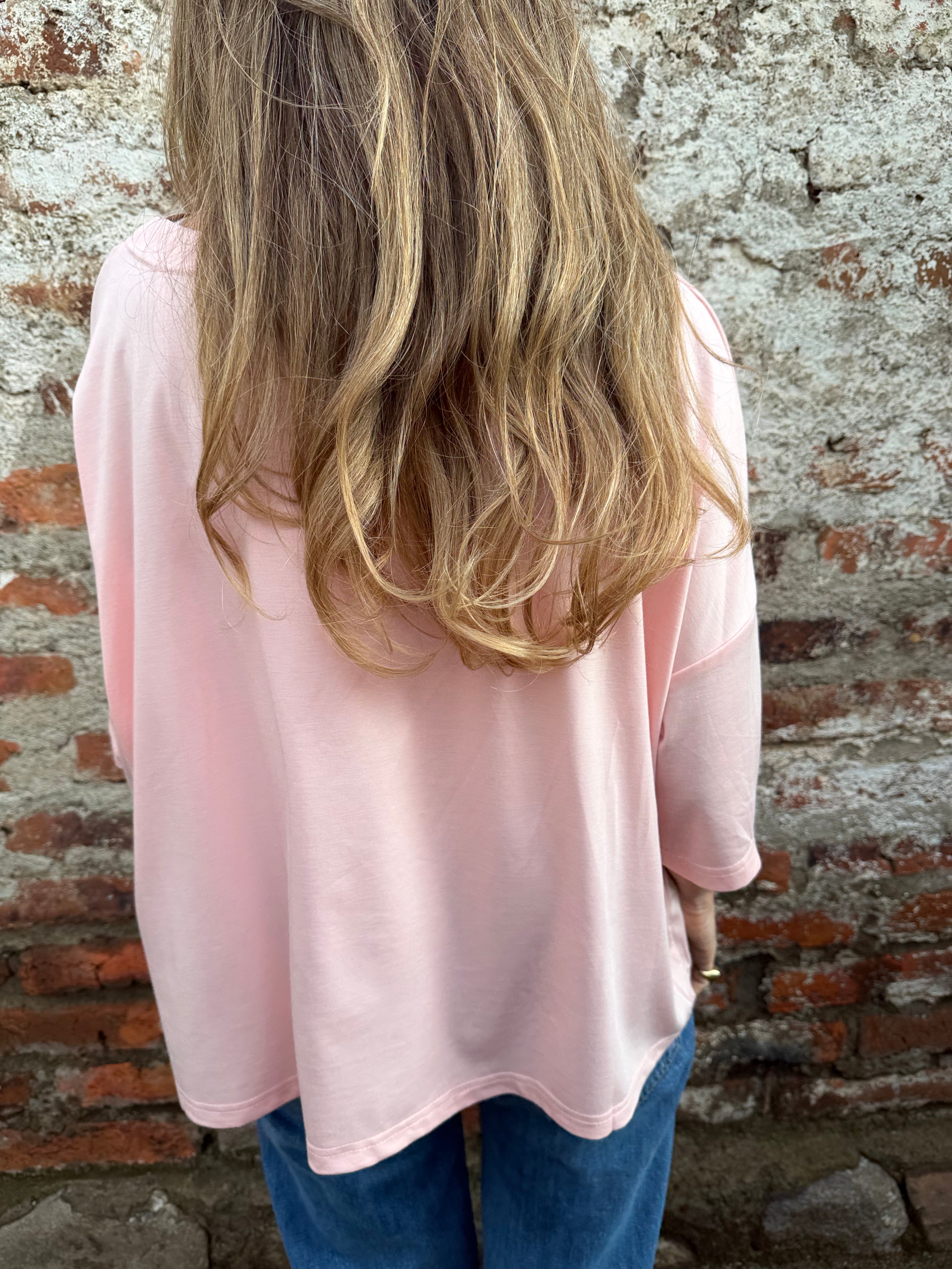 Maxxi polera modal rosado