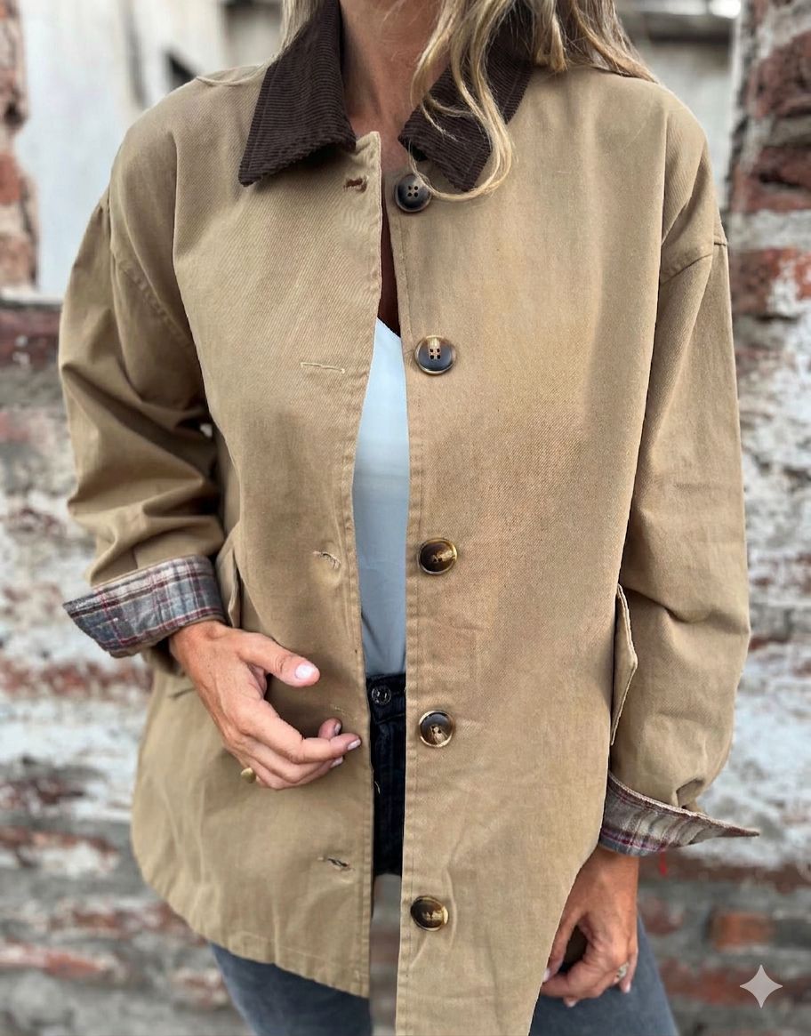 Abrigo gabardina inglés beige
