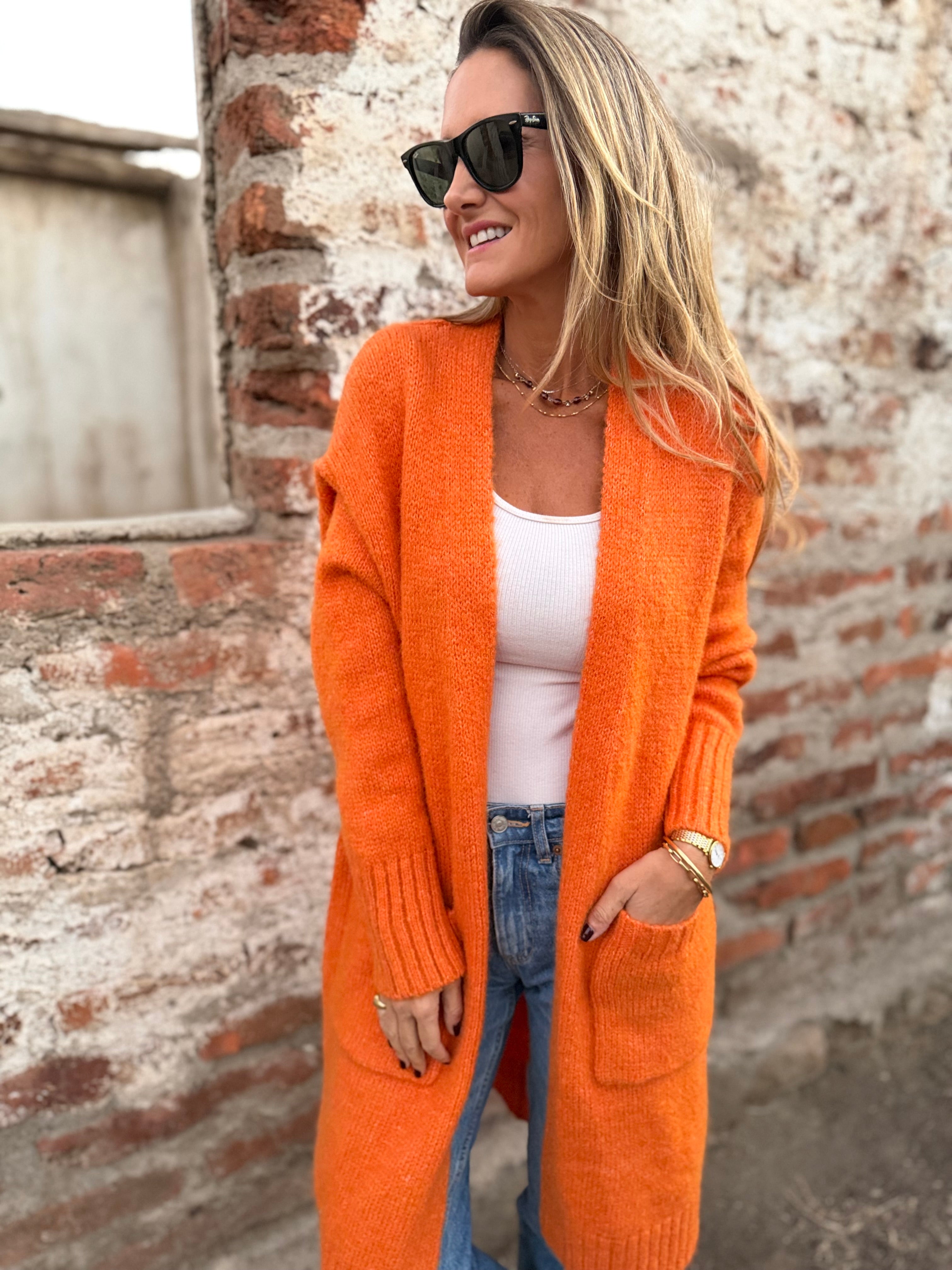 Chaleco alerce salmón