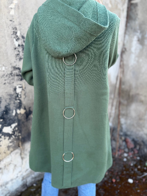 Chalecón argolla verde musgo