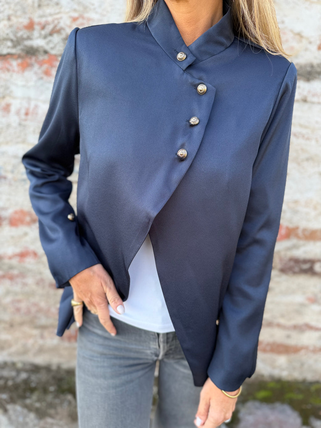 Chaqueta new funnel formal azul