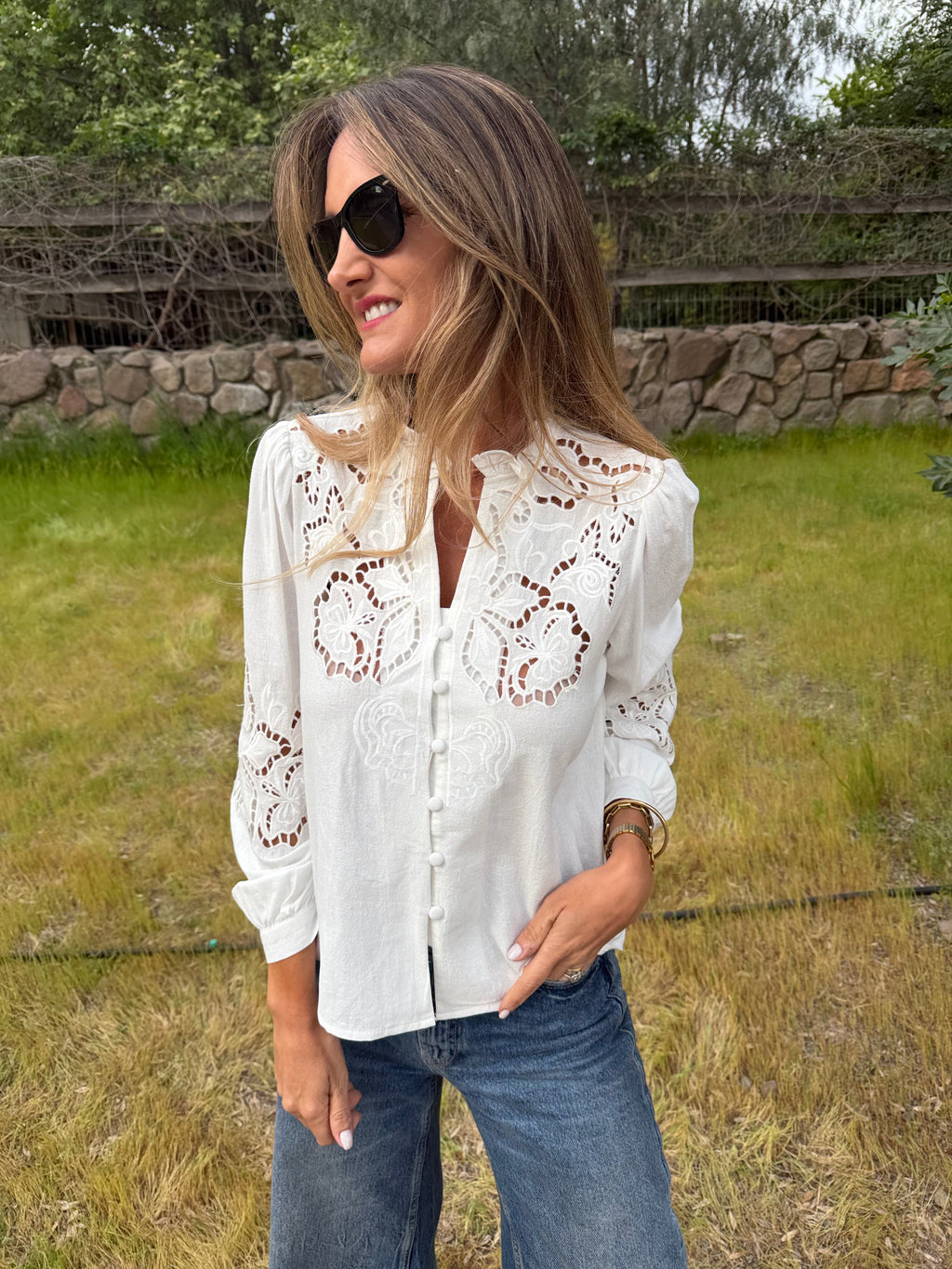 Blusa crespusculo blanca