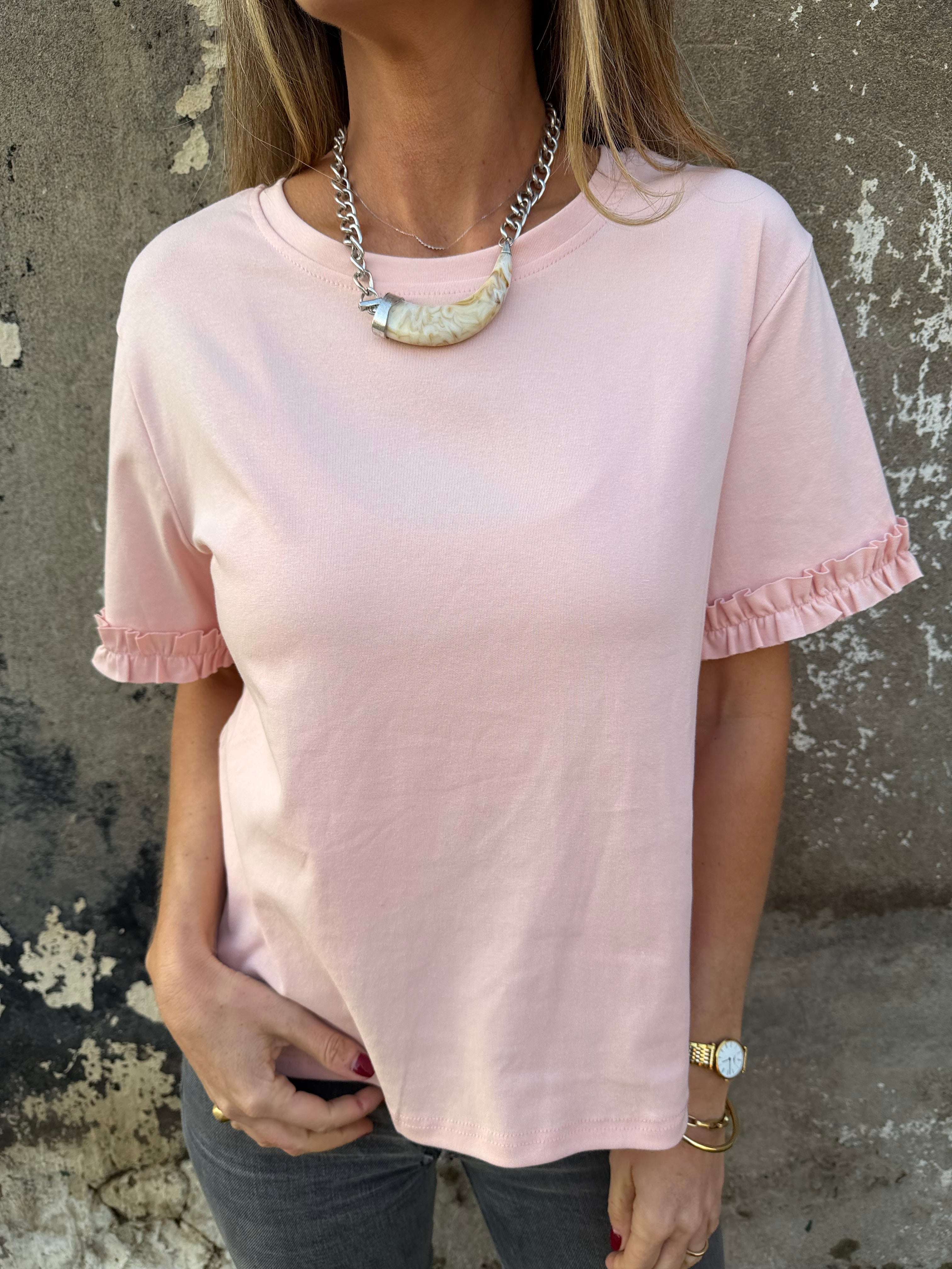 Polera modal vuelitos rosada