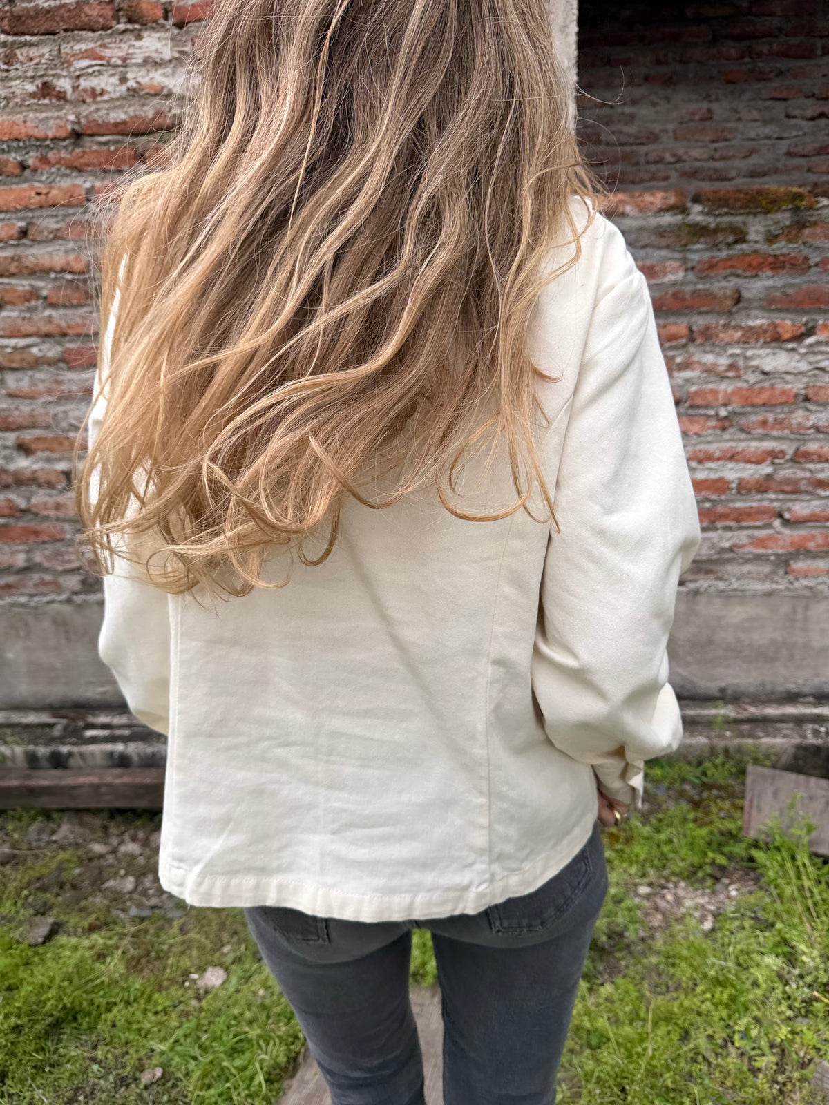 Blusa bluejean vuelos crudo