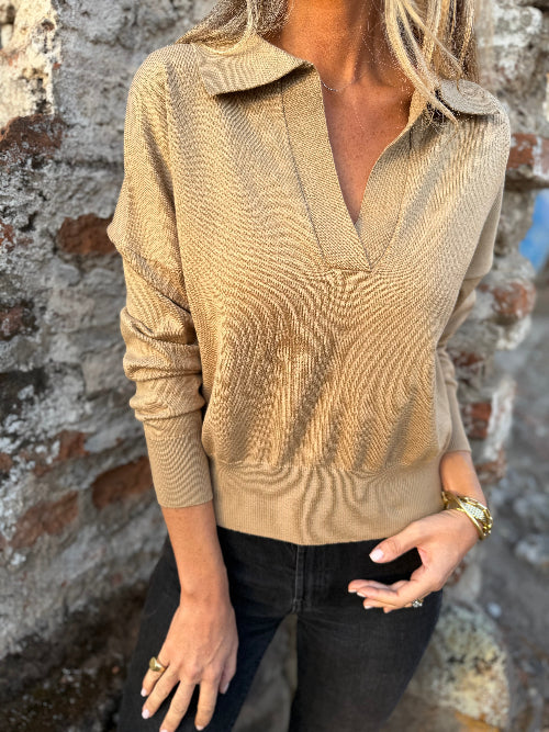 Chaleco camisero camel