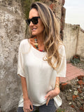 Polera seda/algodón