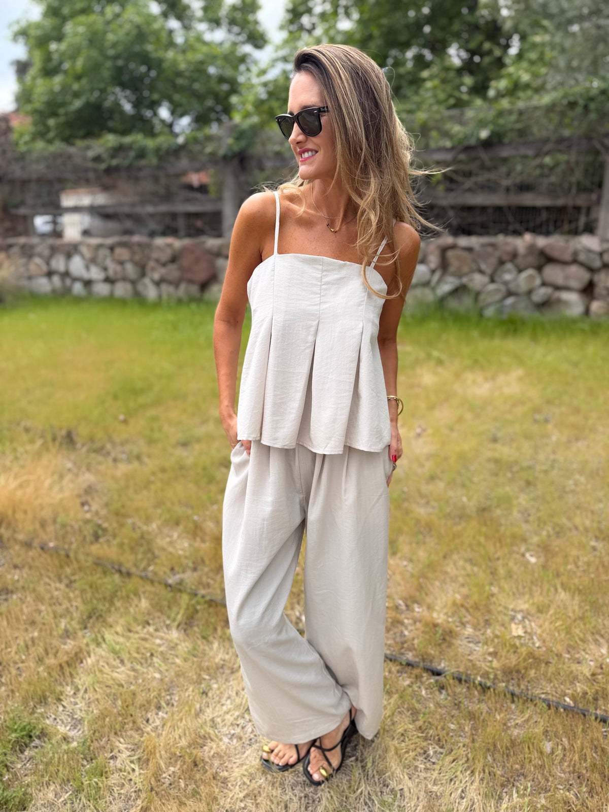 Set pinzas beige claro