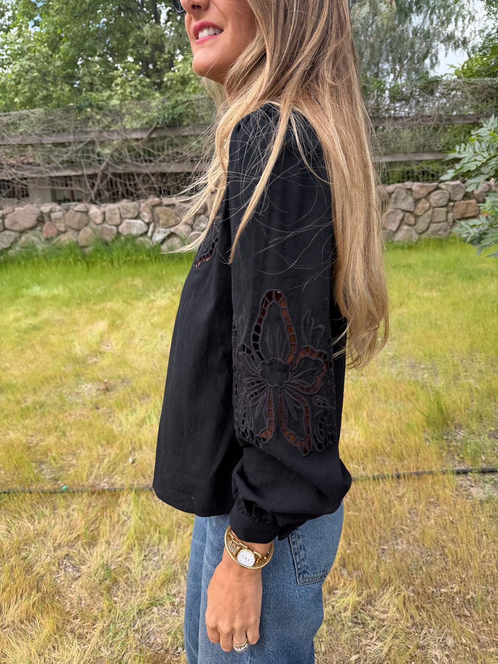 Blusa crespusculo negra