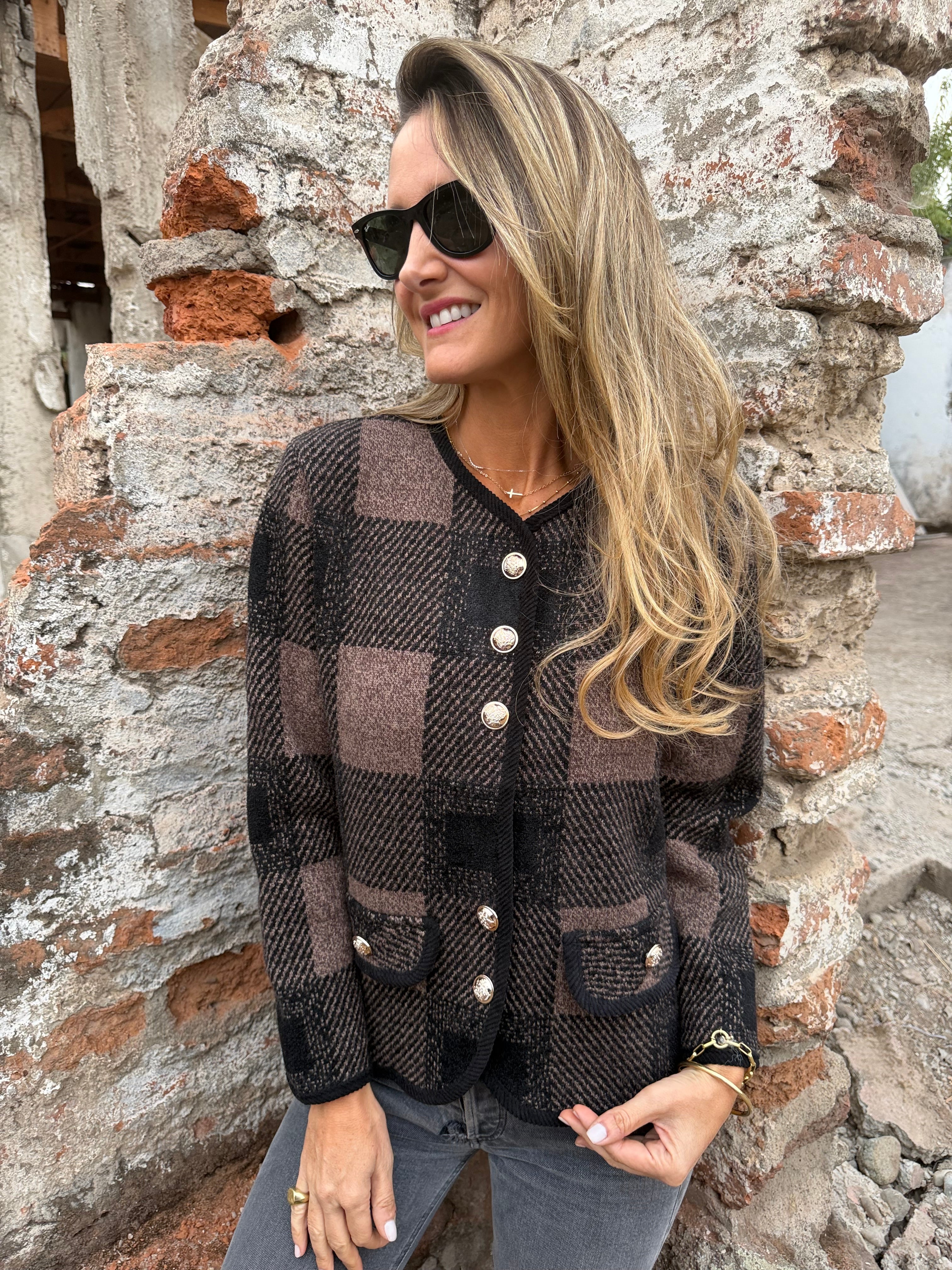 Chaqueta cuadrille clásica taupe