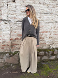Pantalón viral beige verdoso