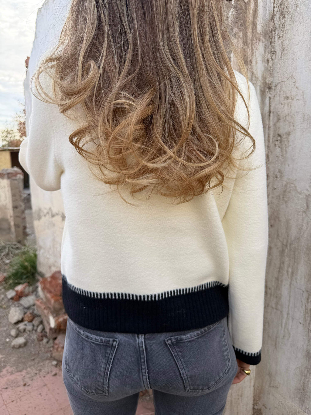 Chaquetita inglesa blanca