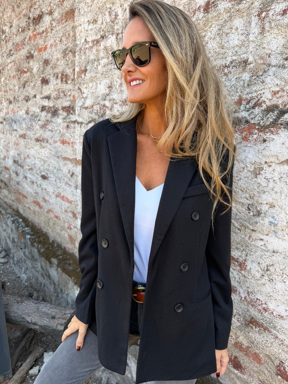 Blazer lana saville negro