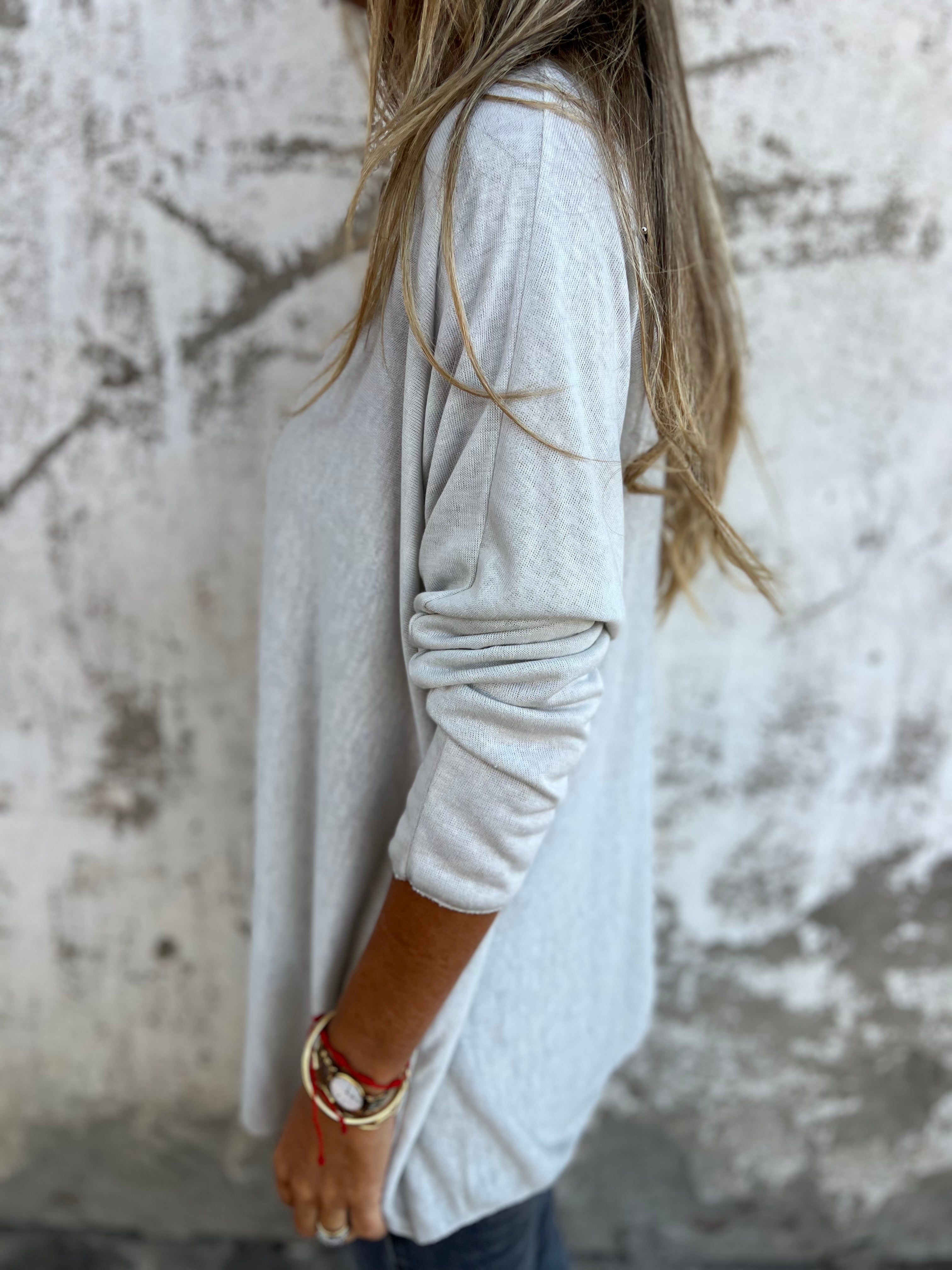 Polera hilo venecia crudo