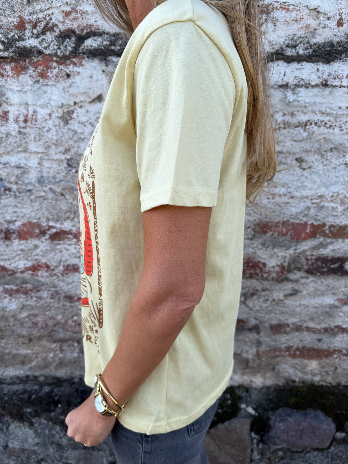 Polera farm amarilla