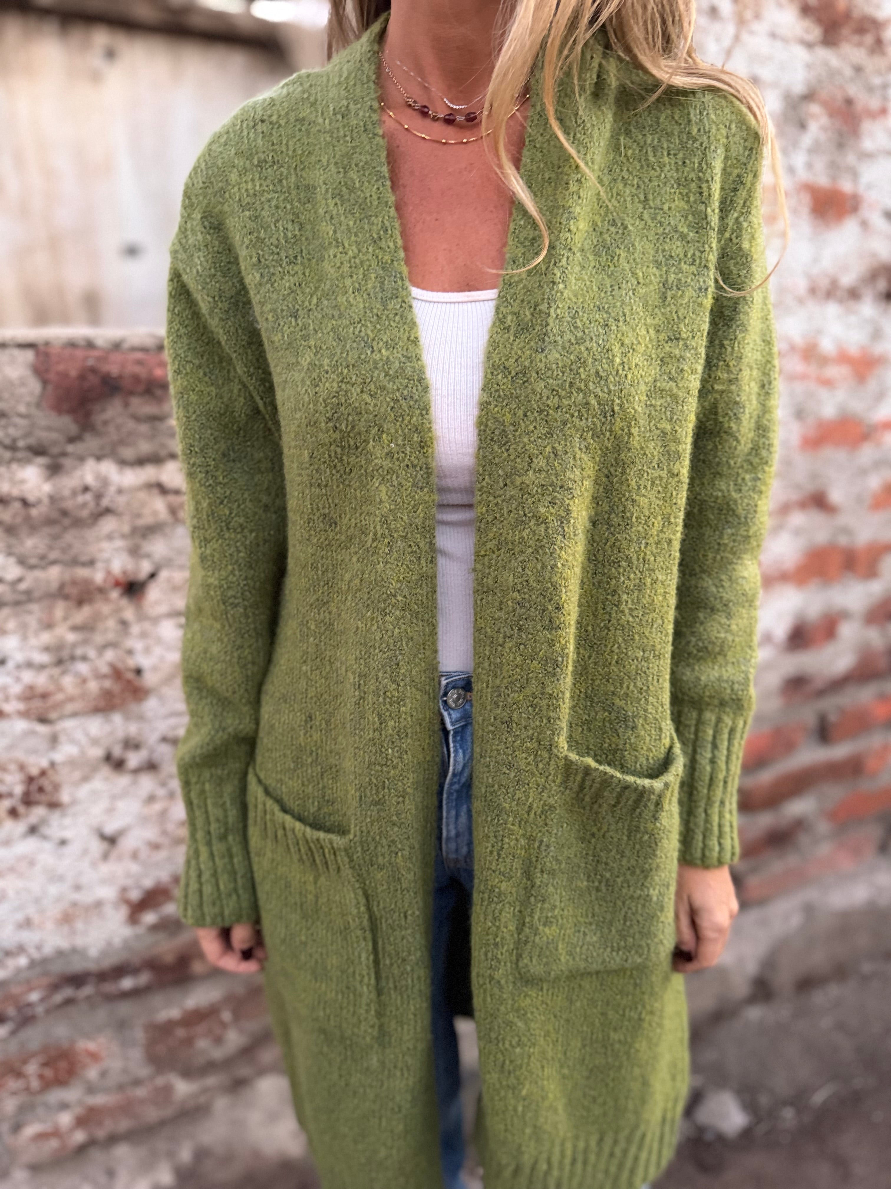 Chaleco alerce verde pistacho