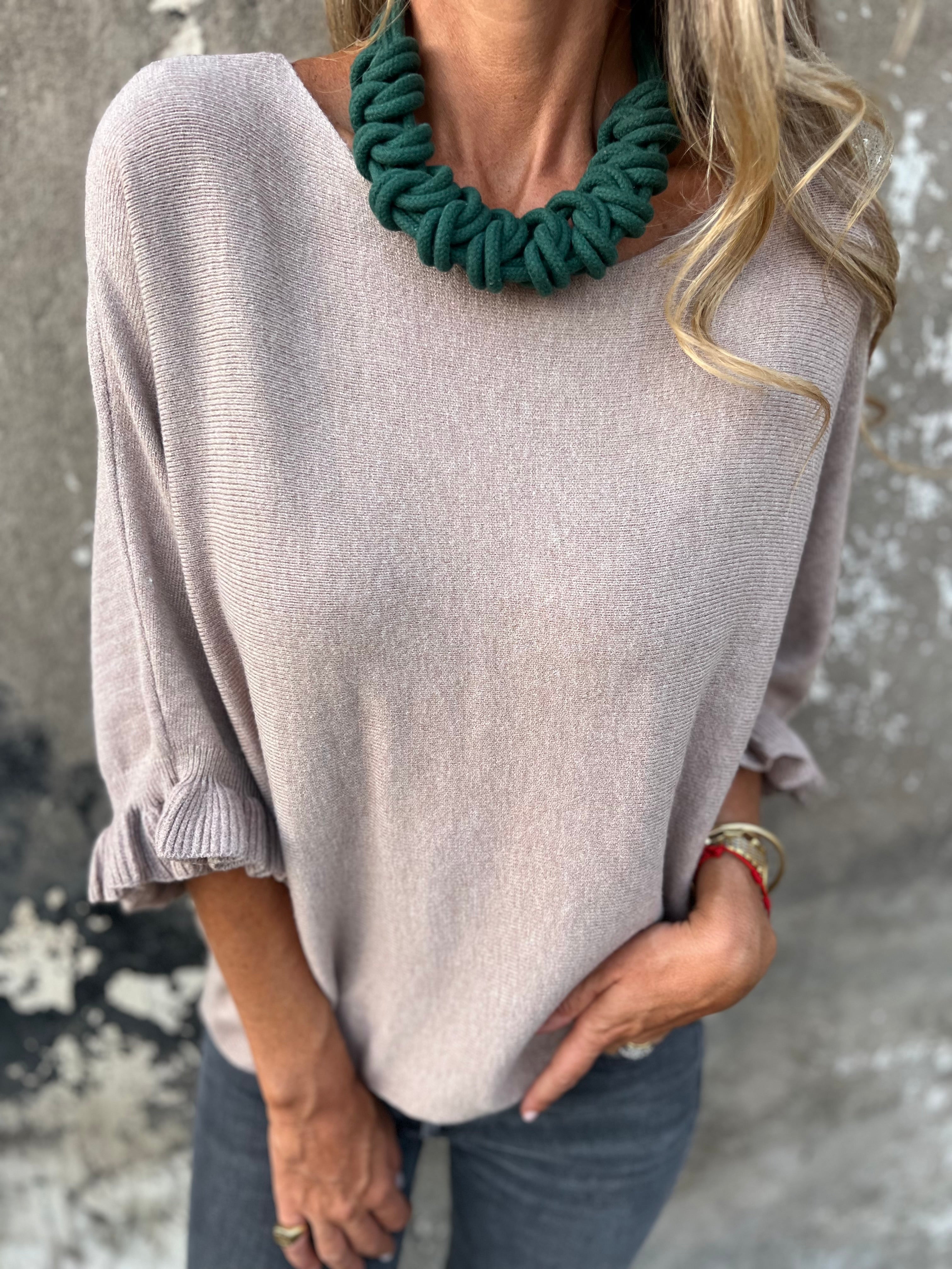 Chaleco polera vuelitos beige