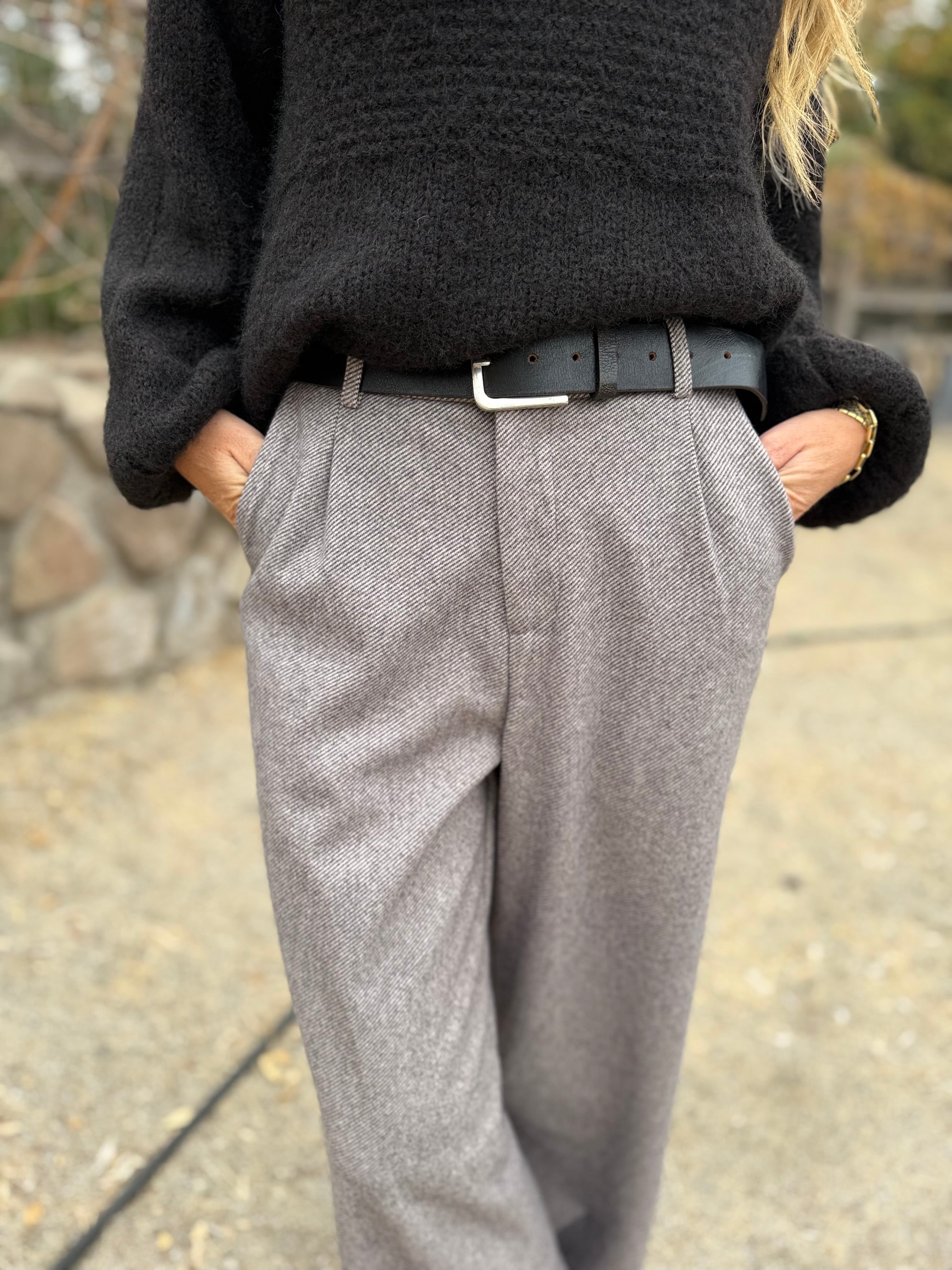 New Pantalón sastre taupé