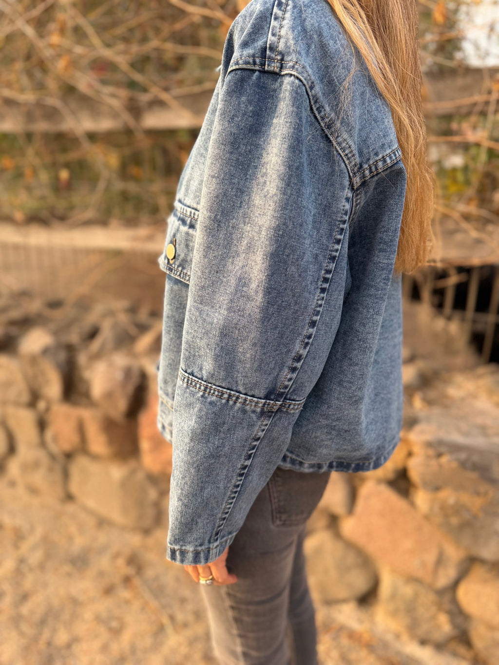 Chaqueta bluejean rain azul