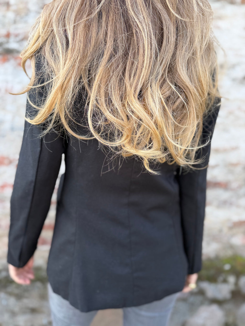 Blazer linoto amarra negra