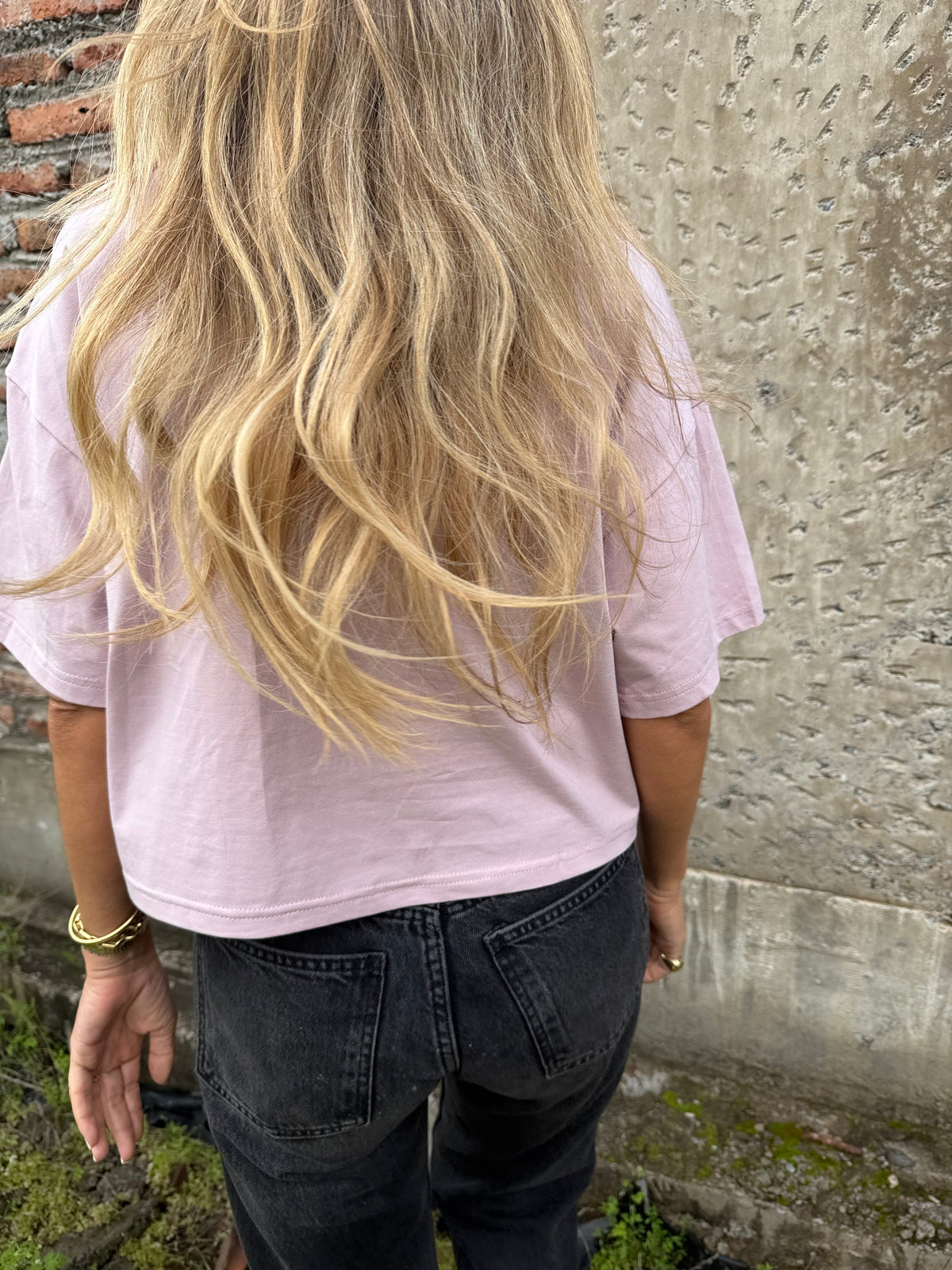 Polera las flores malva