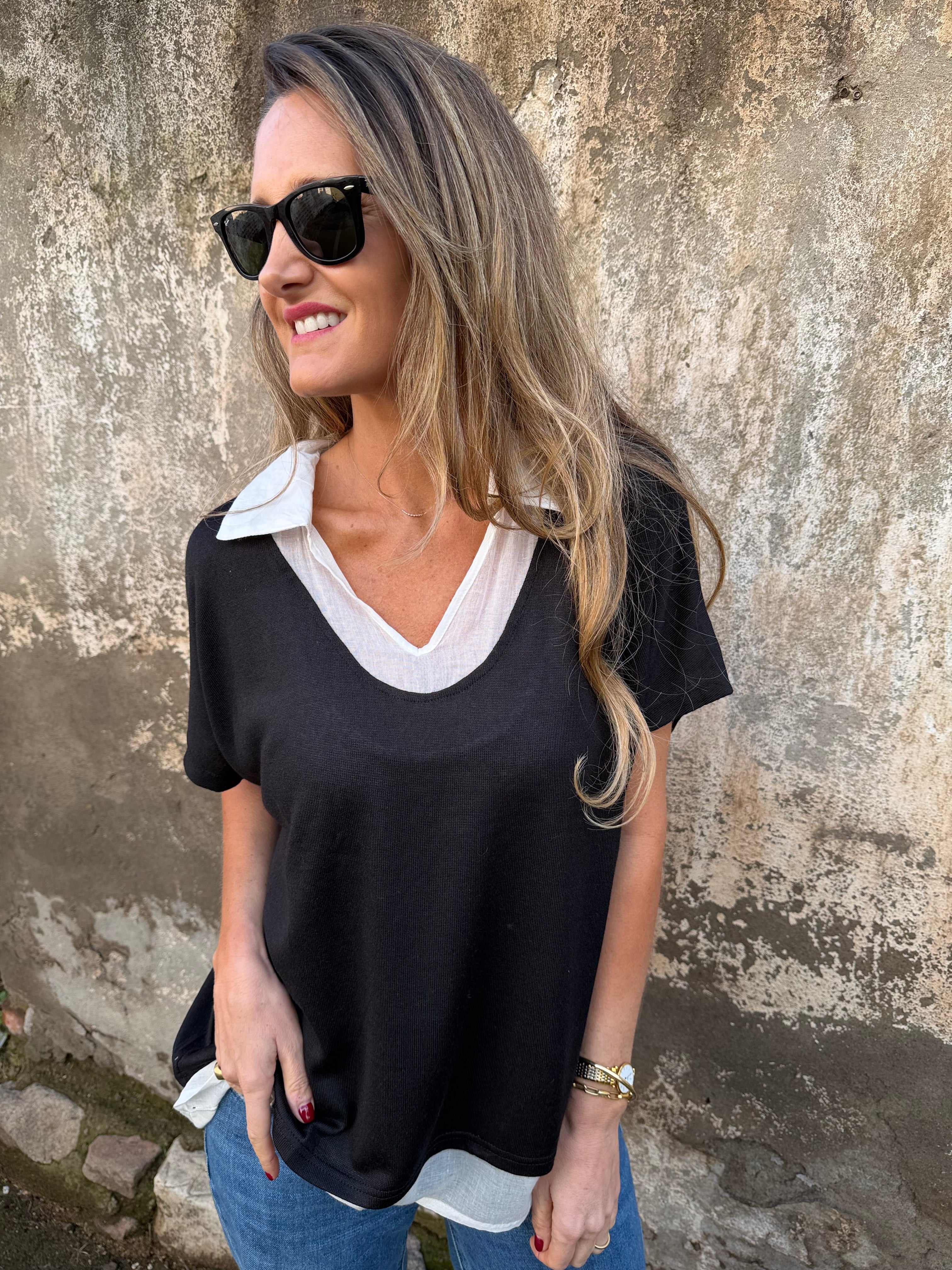 Blusa/ polera negra