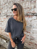 Maxxi polera tachas gris