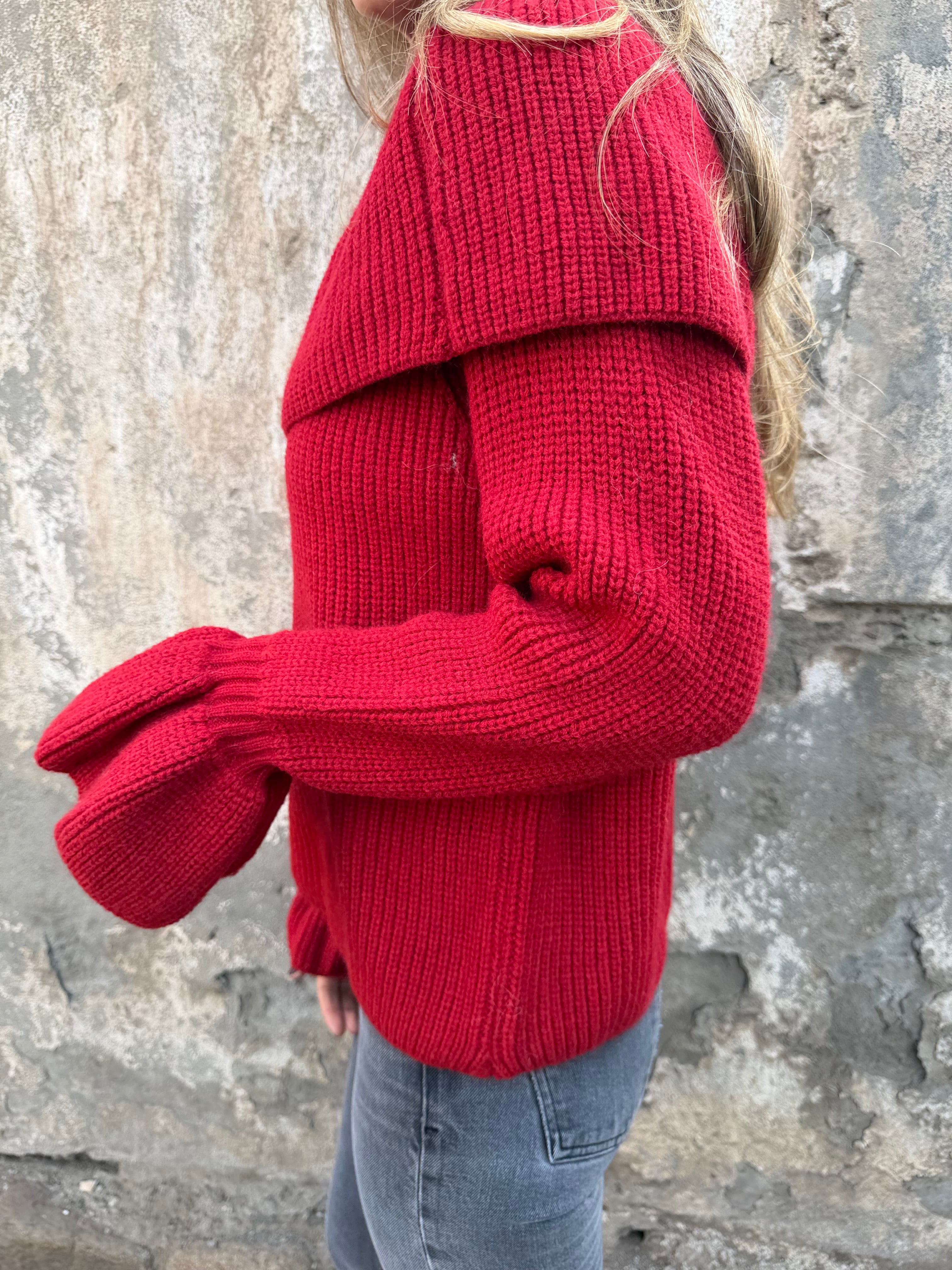 Chaleco manga volados rojo