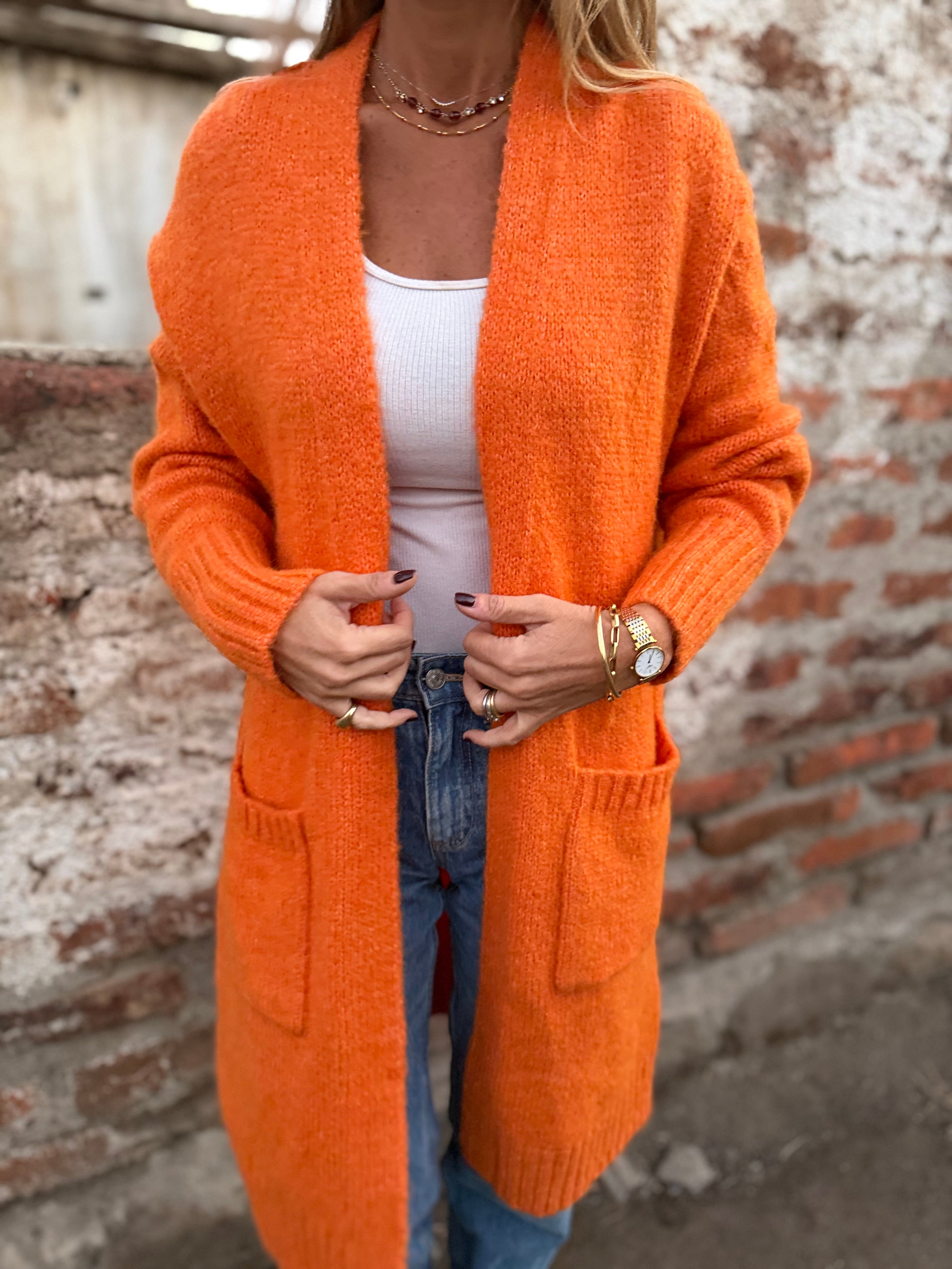 Chaleco alerce salmón