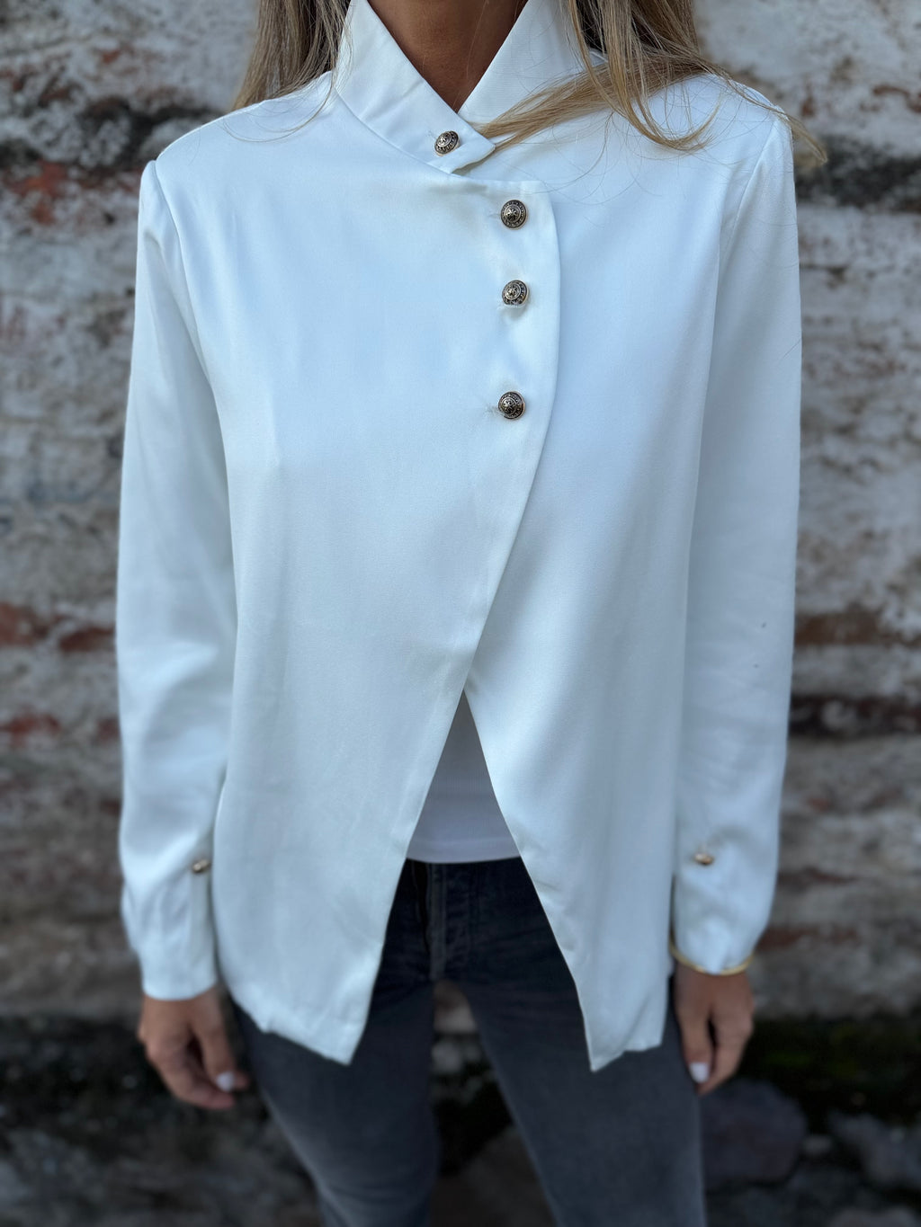 Chaqueta new funnel formal blanca