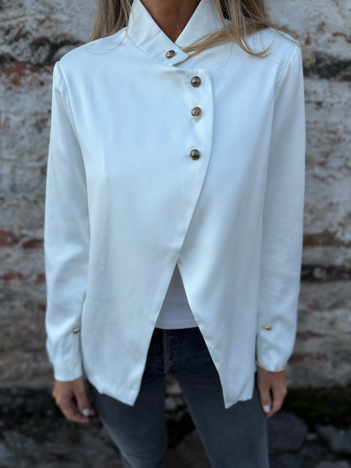 Chaqueta new funnel formal blanca