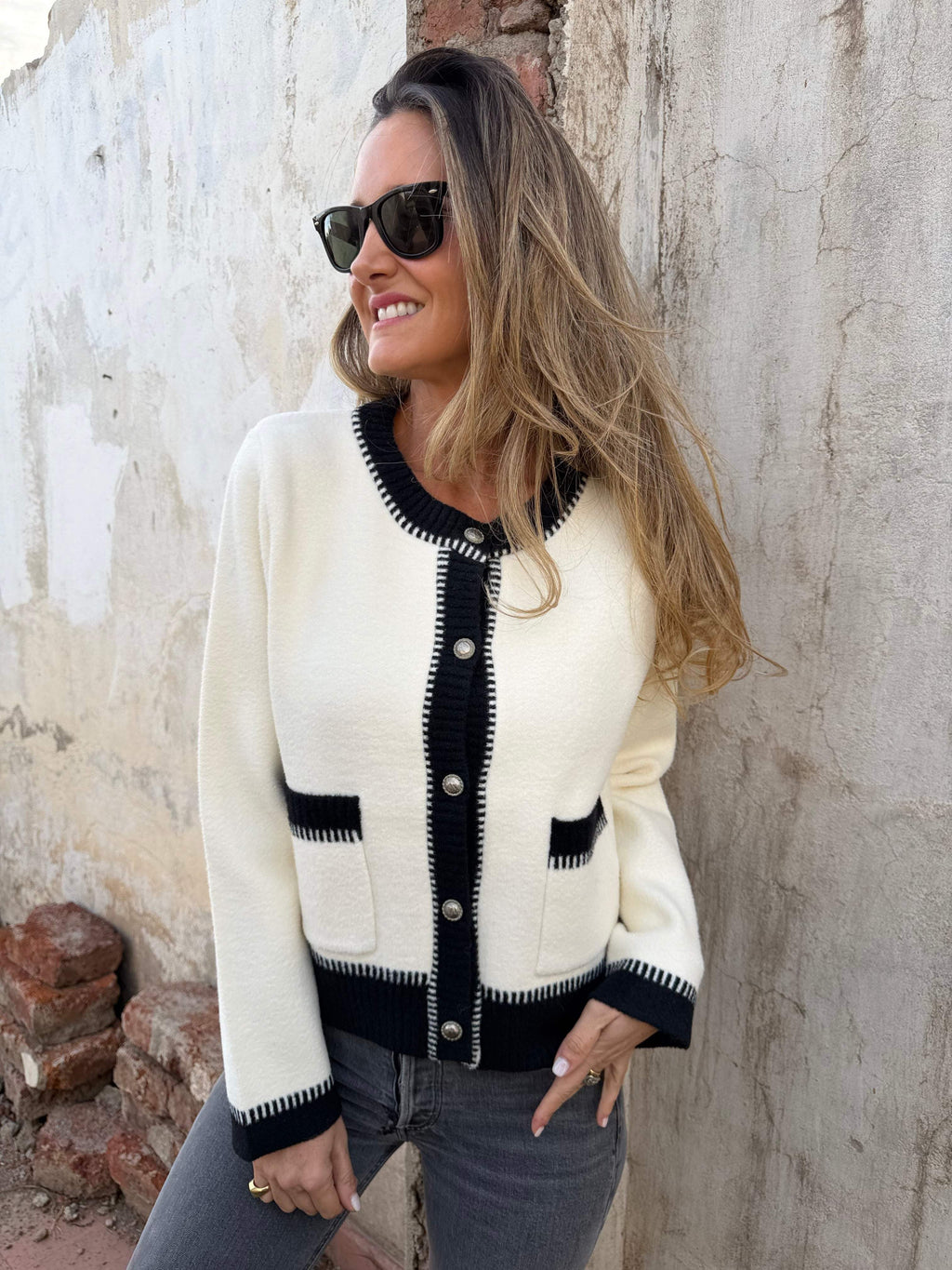 Chaquetita inglesa blanca
