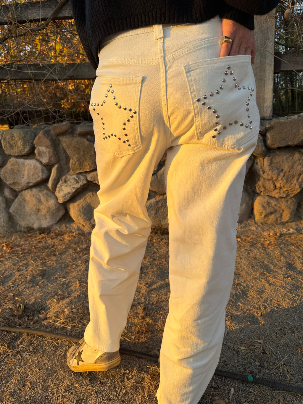 Bluejean baloon tachas blanco