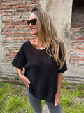 Chaleco new hilado negra