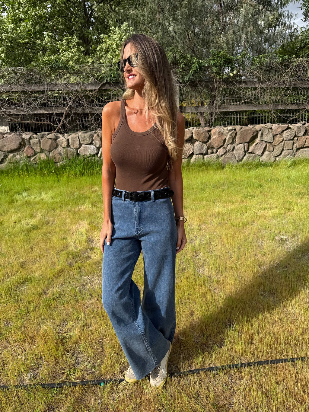 Pantalón recto perfecto azul