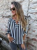 Blusa líneas negra