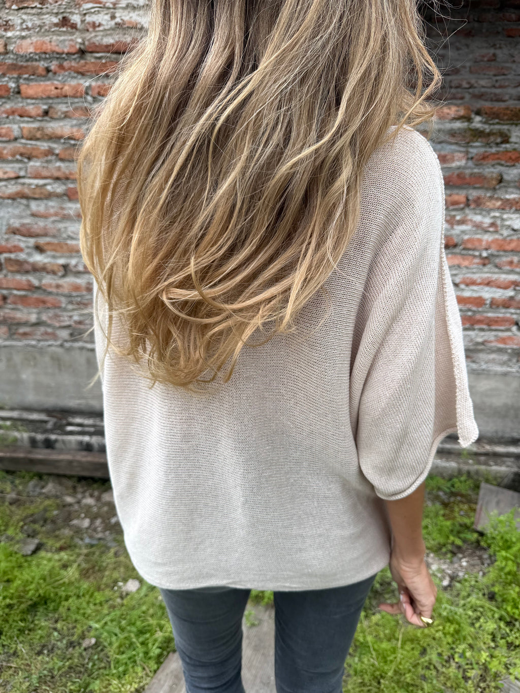 Chaleco new hilado beige