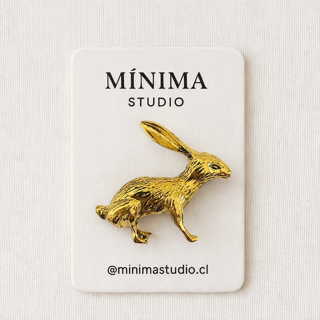 Broche Conejo Gold
