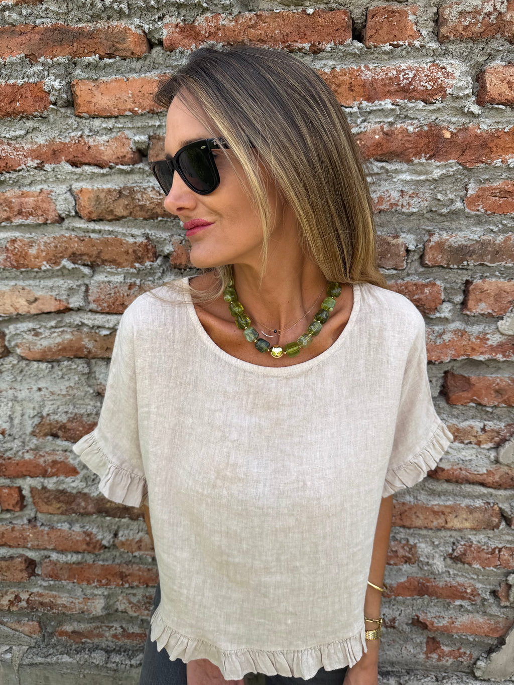Collar piedras verde