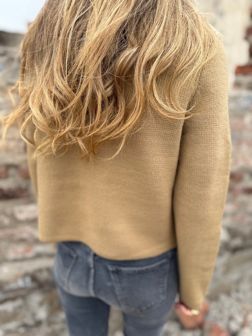 Chaleco tipo chaquetita camel