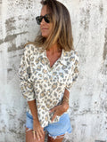 Chaqueta delgada/ blusa lino print crudo