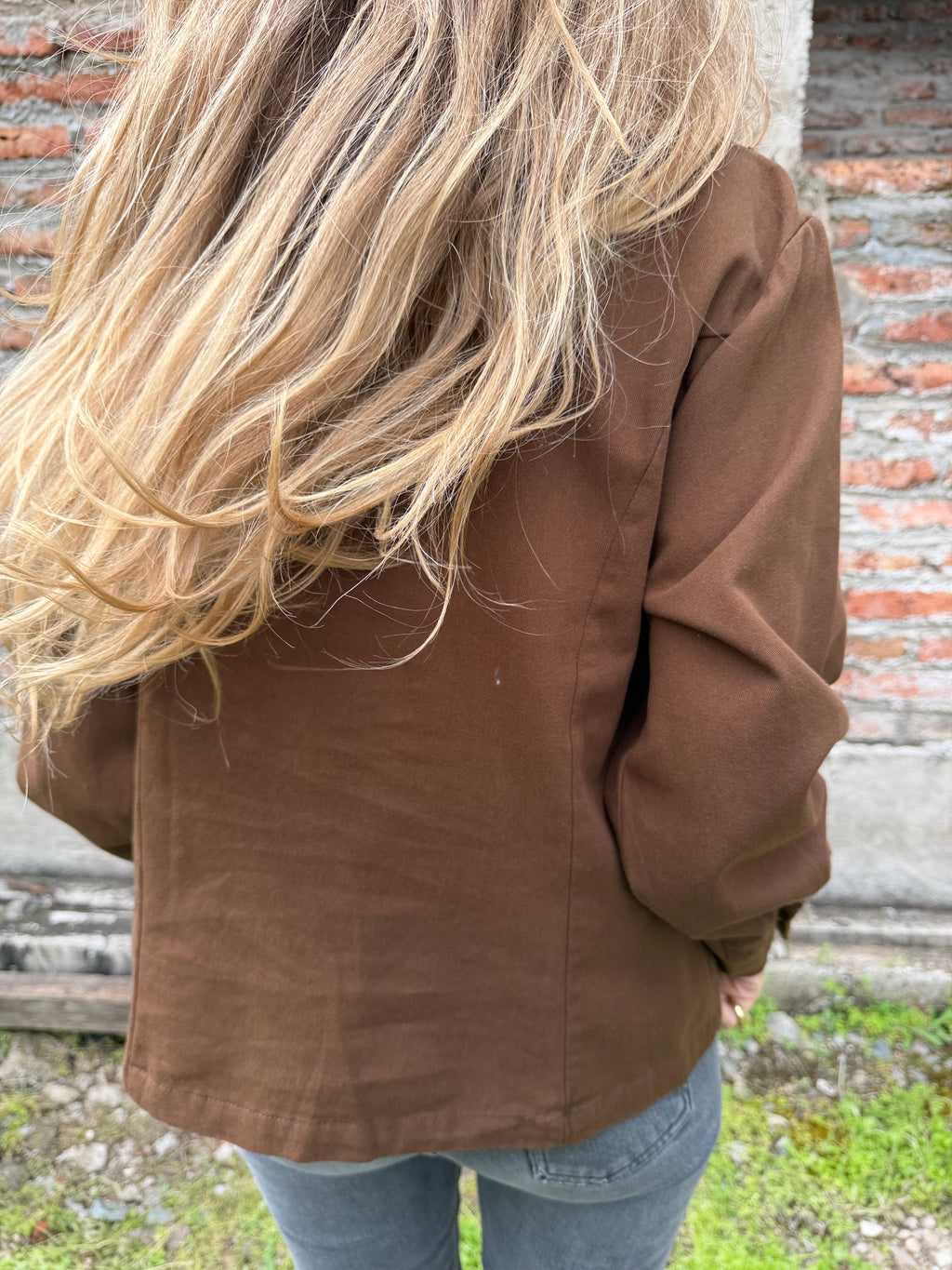 Blusa bluejean vuelos café