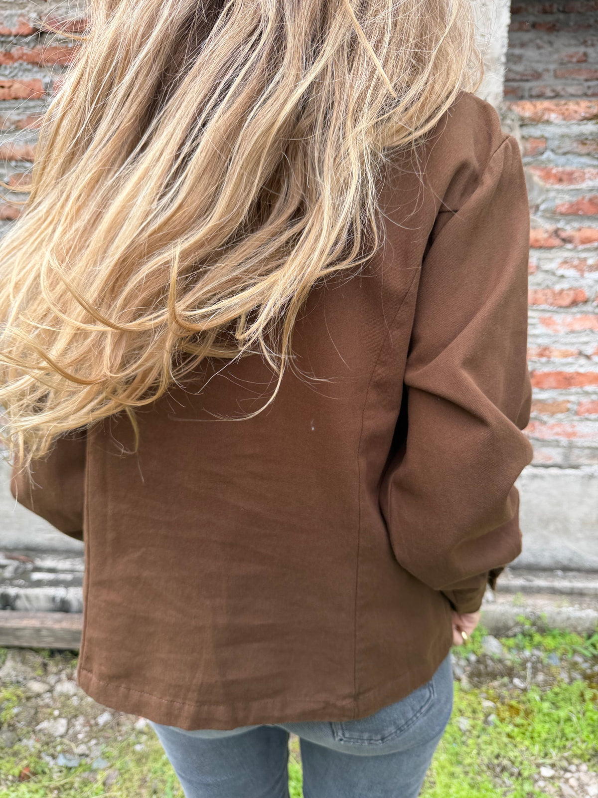 Blusa bluejean vuelos café