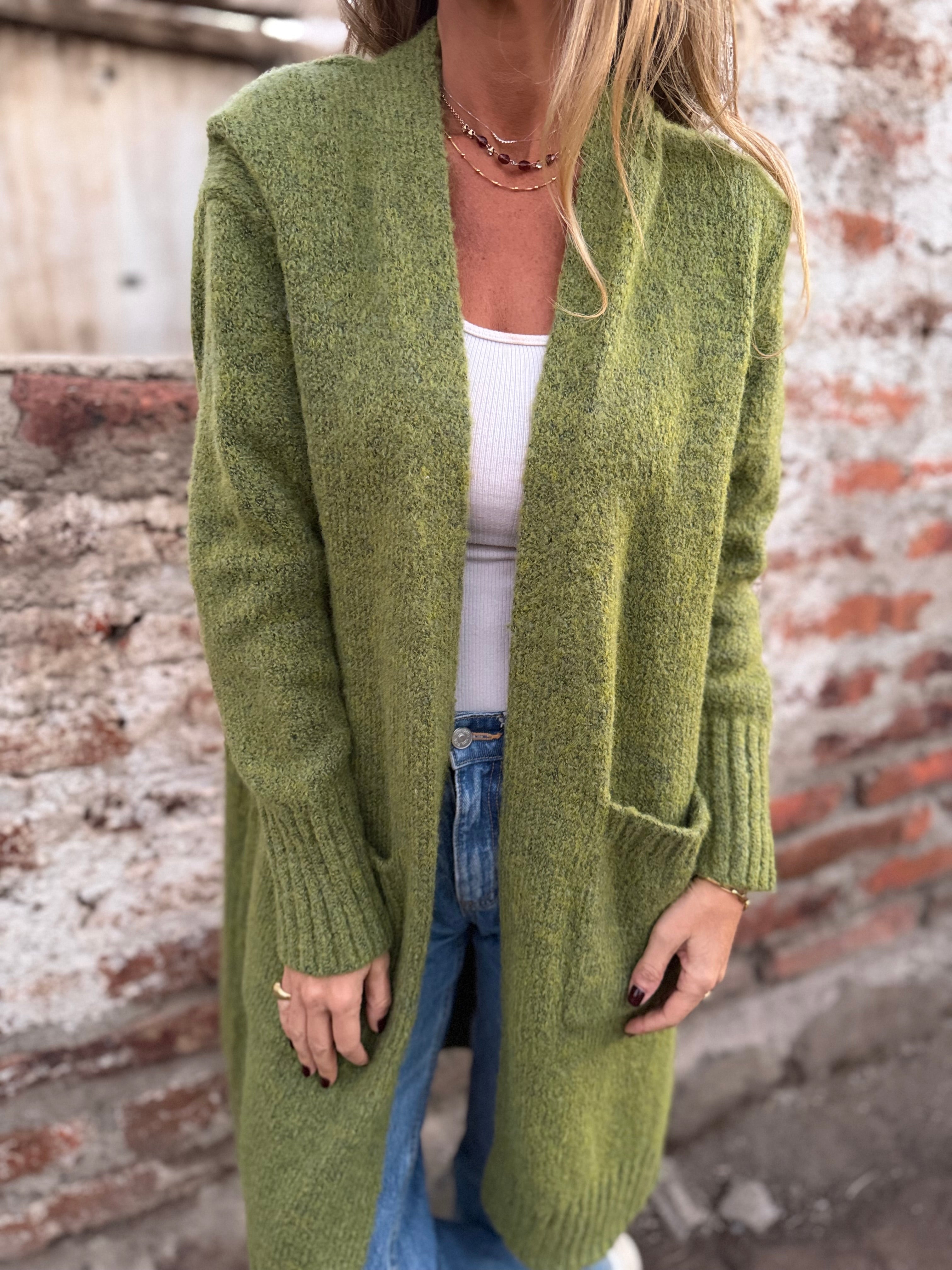 Chaleco alerce verde pistacho