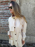 Trench corta viento crudo