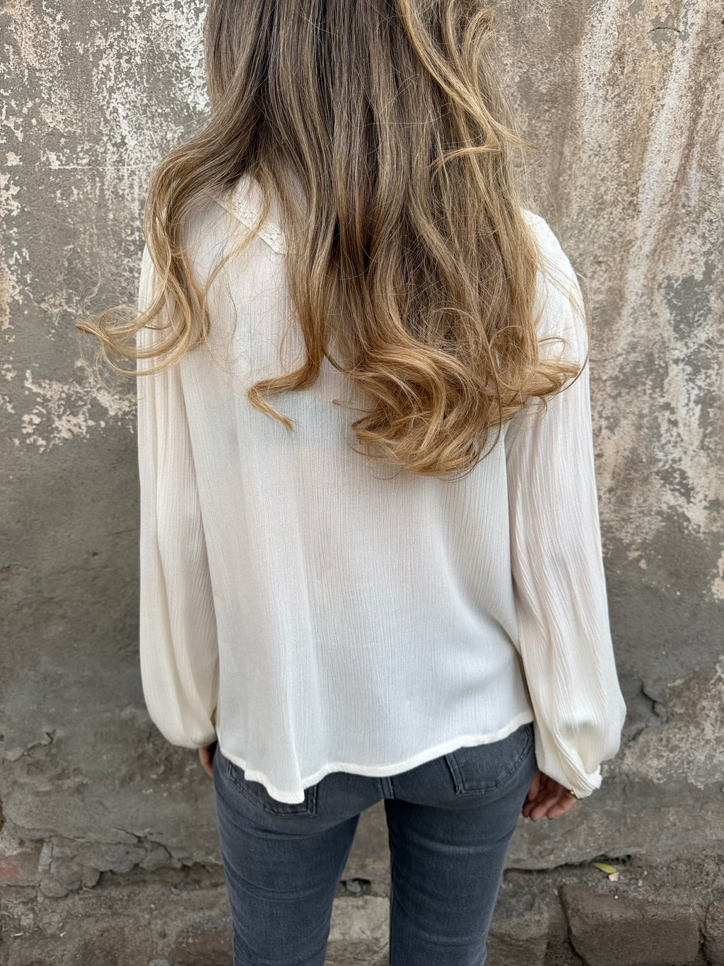 Blusa preciosa crudo