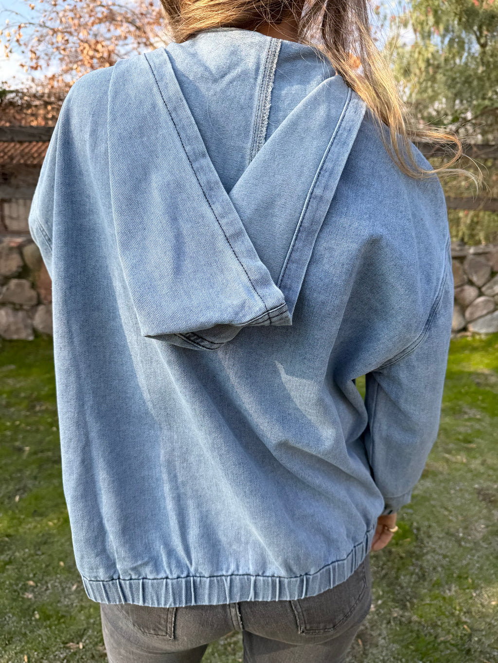 Bomber bluejean celeste