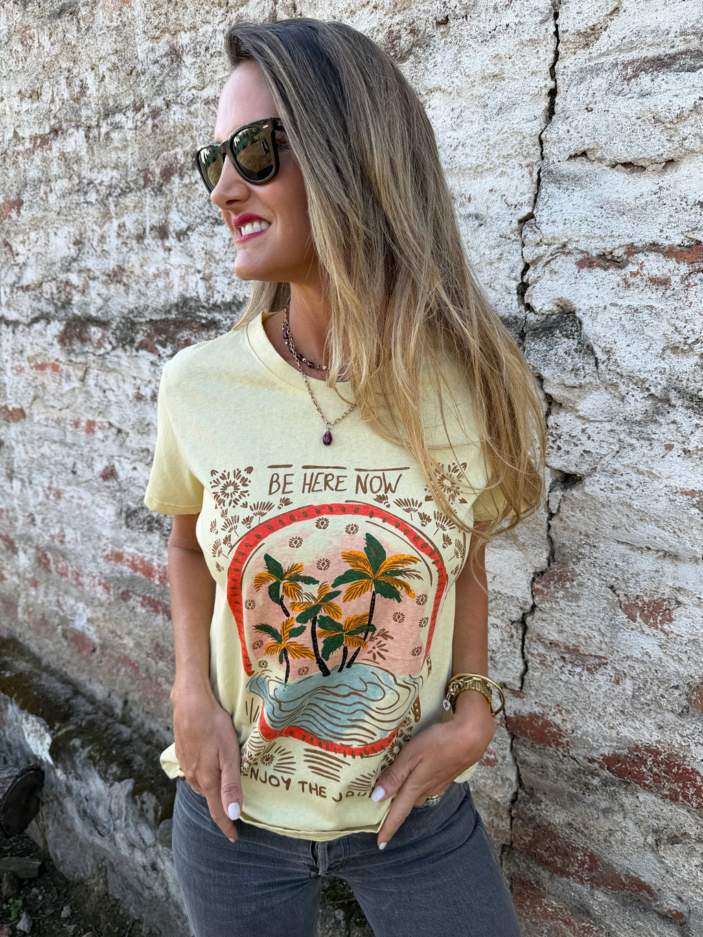 Polera farm amarilla