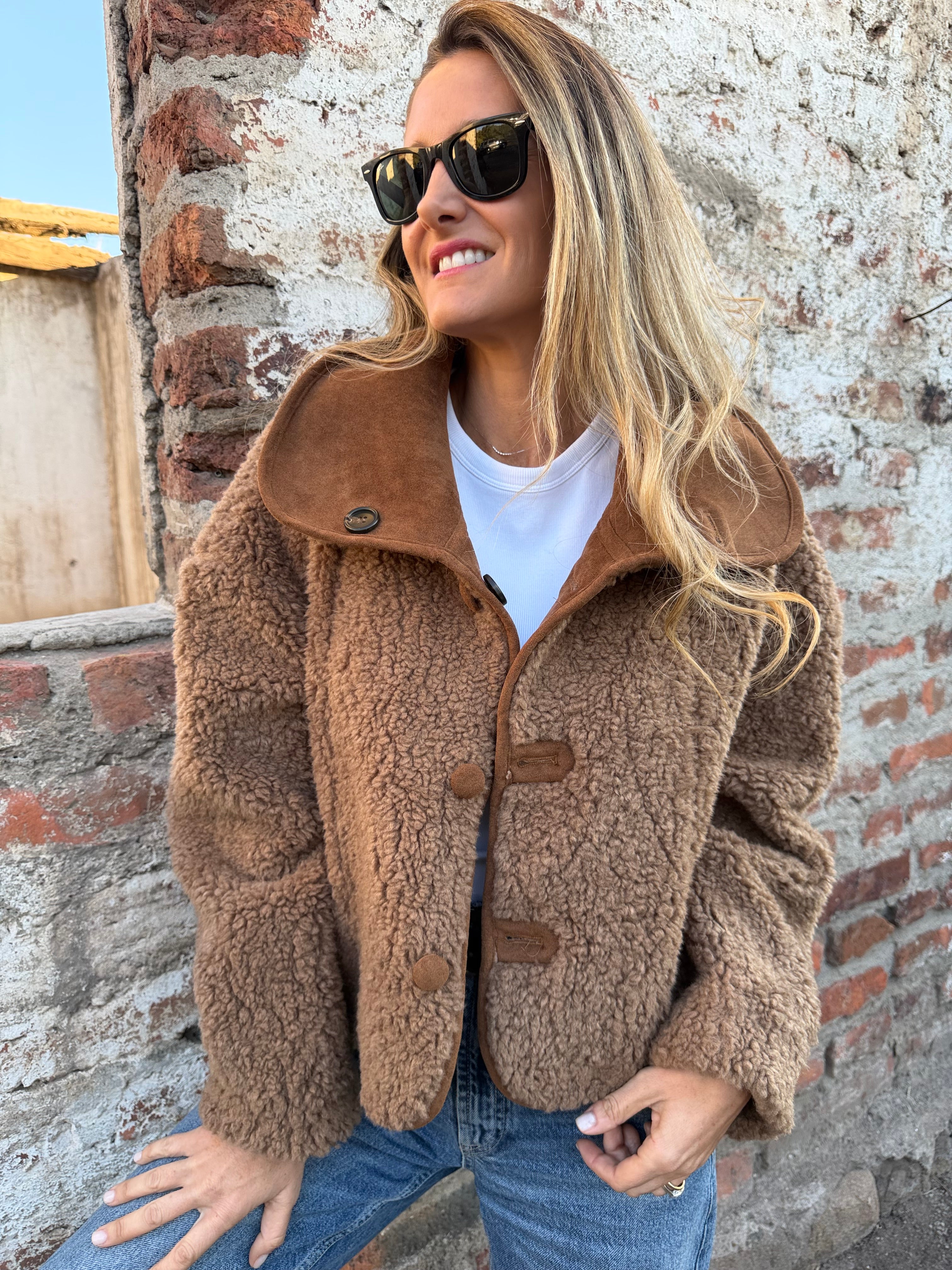 New chaqueta reversible chiporro camel