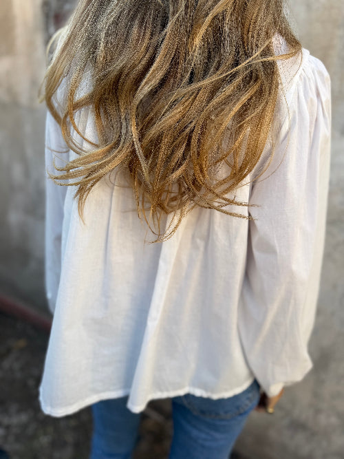 Blusa cedrón blanca