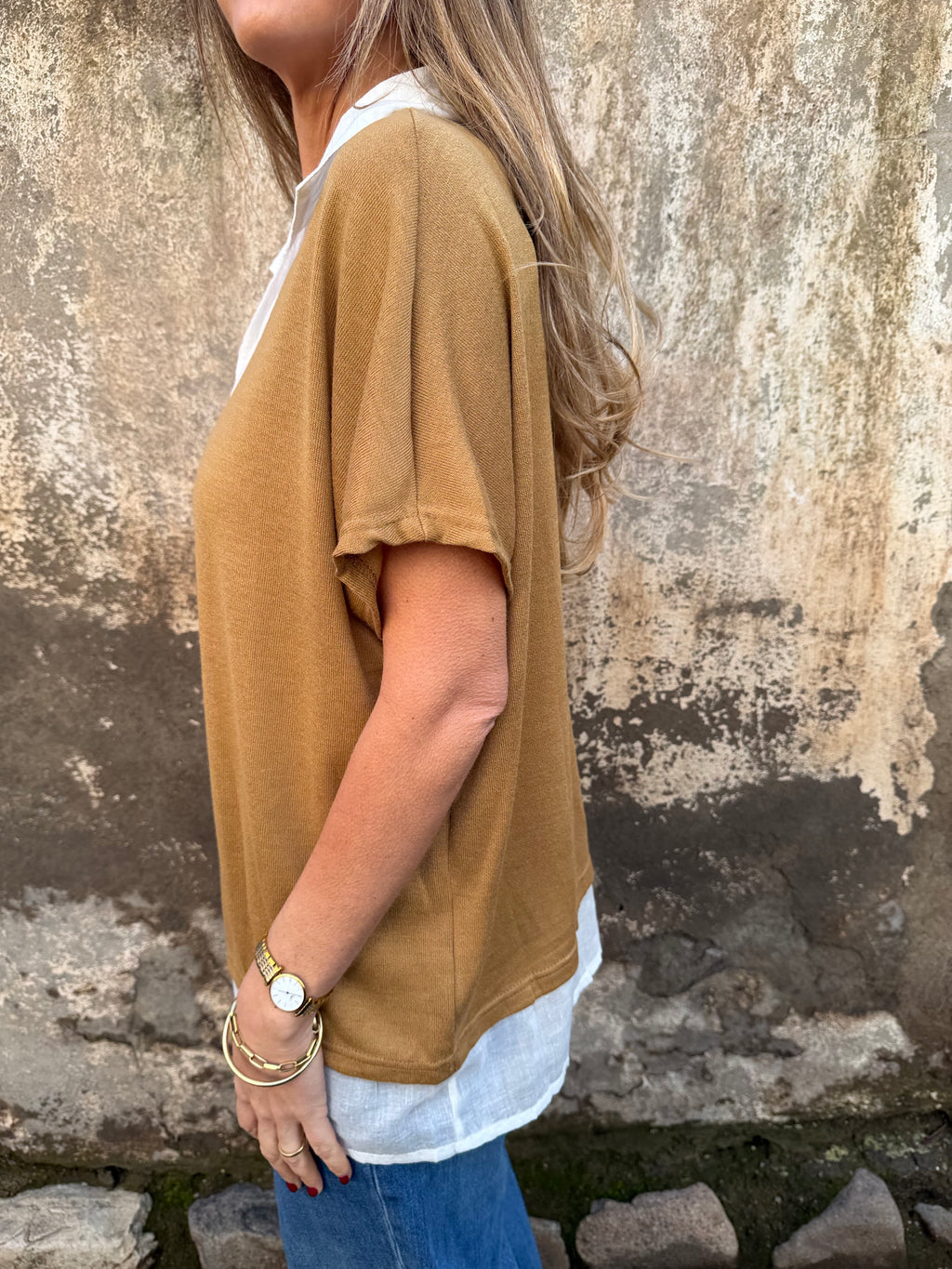 Blusa/ polera camel